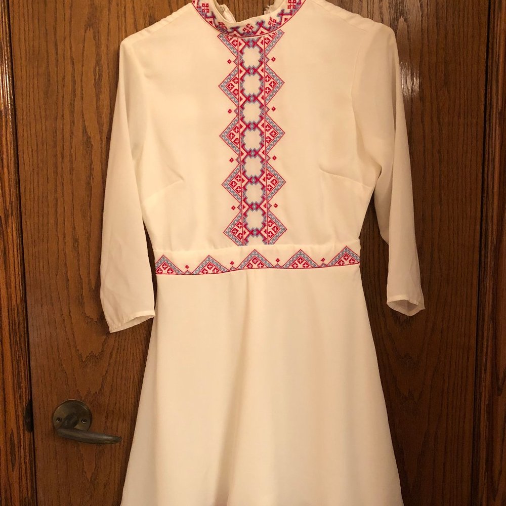 Ethnic pattern summer dress